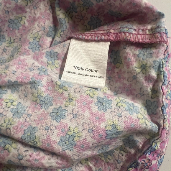 Hanna Andersson 2 piece Yellow Pink Blue Floral Dress Bloomers 70 (6-12 month) - Picture 9 of 9